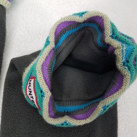 HUNTER Size M 5-7 Fleece Boot Sock Liners in Gray - Picture 4 of 6